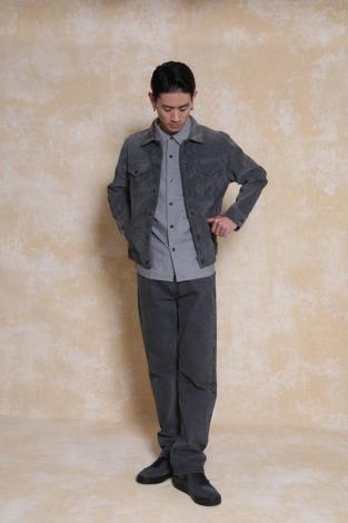 SUEDE LEATHER JKT *GRAY*