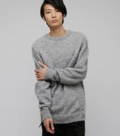 Mohair knit tops *グレー*