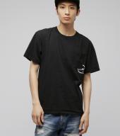 I con pocket tee *ブラック*