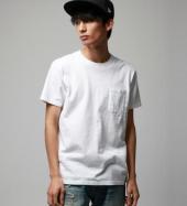 POCKET CREW NECK T-SHIRTS *ホワイト*