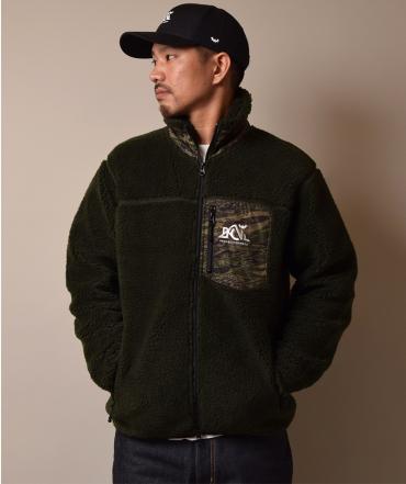 GHOSTLION CAMO BOA JACKET *オリーブドラブ*