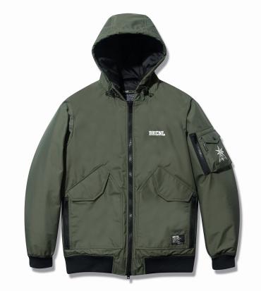 NYLON 3LAYER HOODED JACKET *オリーブドラブ*