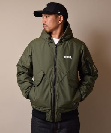 NYLON 3LAYER HOODED JACKET *オリーブドラブ*