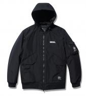 NYLON 3LAYER HOODED JACKET *ブラック*