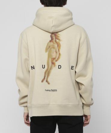 Pixelated Nude Hoodie [ FRC592 ] *ナチュラル*