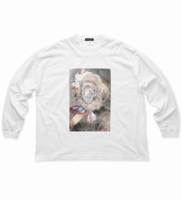 Marx collage Long sleeve tee *ホワイト*