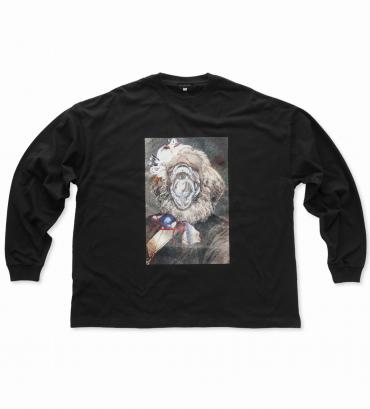 Marx collage Long sleeve tee *ブラック*