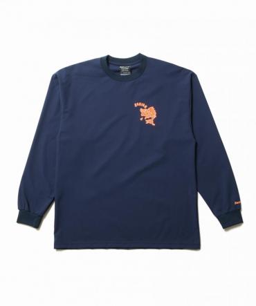 FISHING STRETCH L/S TEE / NAVY