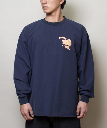 FISHING STRETCH L/S TEE / NAVY