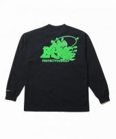 FISHING STRETCH L/S TEE / BLACK