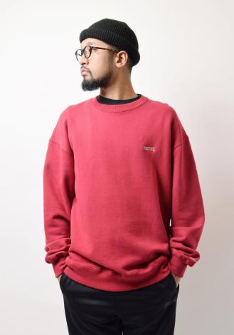 WIDE CREW SWEAT *レッド*