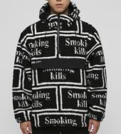 Smoking kills Logo Boa Anorak Jacket[FRJ047]*ブラック*