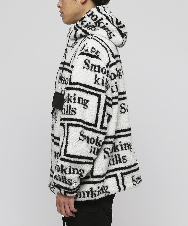 SURPRISE(サプライズ) / Smoking kills Logo Boa Anorak Jacket[FRJ047 