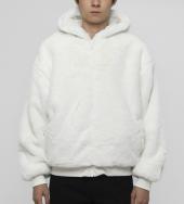 Fake Rabbit Fur Hoodie Blouson [ FRJ046 ] *ホワイト*