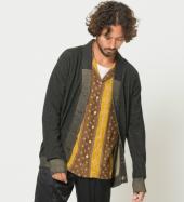 COMPOUNDED KNIT CARDIGAN *チャコールグレー*