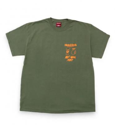 H&S × SKOLOCT S/S Tee-2 *オリーブドラブ*