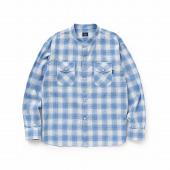STAND COLLAR BOARD CHECK SHIRT