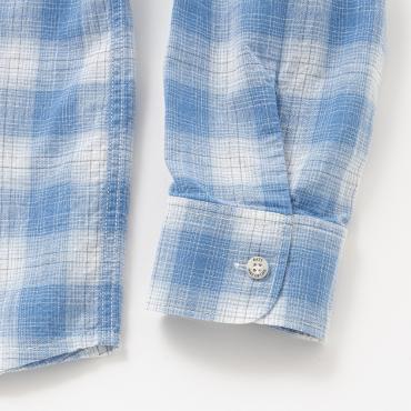 STAND COLLAR BOARD CHECK SHIRT