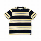 BORDER TEE / NEVY×YELLOW