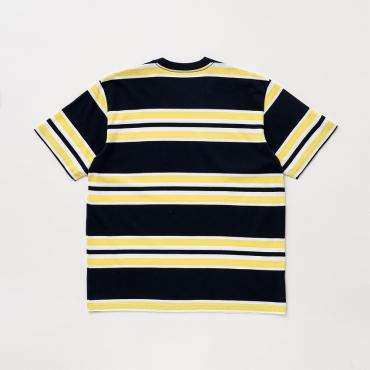BORDER TEE / NEVY×YELLOW