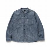 STAND COLLAR DENIM SHIRT