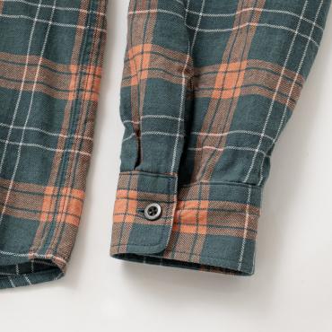 COTTON LINEN CHECK SHIRT