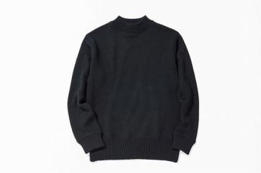 MIDDLE NECK KNIT   *ブラック*