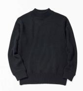 MIDDLE NECK KNIT   *ブラック*