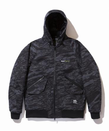 GHOSTLION CAMO CORDURA HOODED JACKET *グレーカモ*