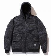 GHOSTLION CAMO CORDURA HOODED JACKET *グレーカモ*