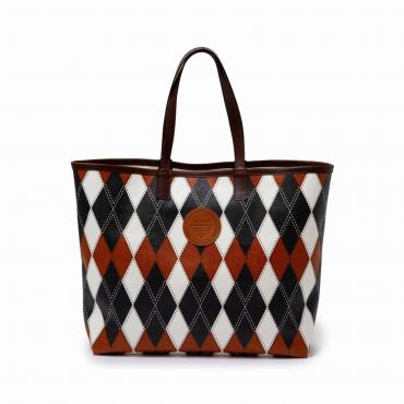 ARGYLE TOTE BAG *ブラウン*
