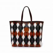 ARGYLE TOTE BAG *ブラウン*