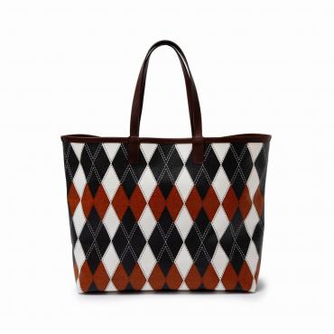 ARGYLE TOTE BAG *ブラウン*