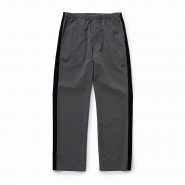 EASY SLACKS  LINE PANTS *グレー×ブラックライン*