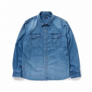 DENIM WORK SHIRT *ブルー*