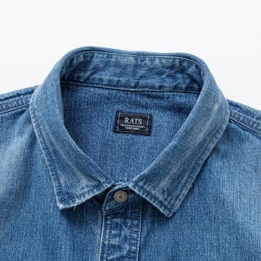 DENIM WORK SHIRT *ブルー*