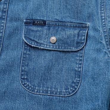 DENIM WORK SHIRT *ブルー*