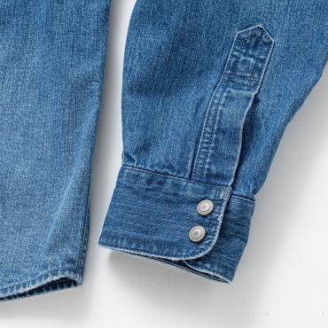 DENIM WORK SHIRT *ブルー*