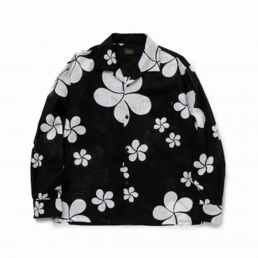 FLOWER ALOHA L/S SHIRT *ブラック*