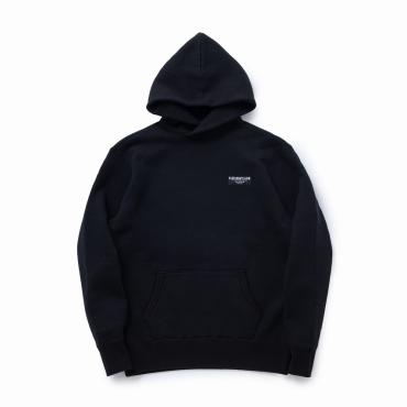 CROSS NECK HOODIE BOLT *ブラック*