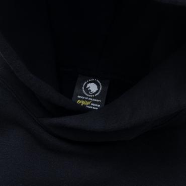 CROSS NECK HOODIE BOLT *ブラック*