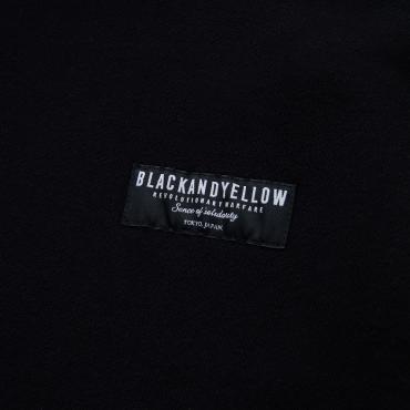 CROSS NECK HOODIE BOLT *ブラック*
