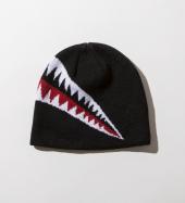 BxH SHARK TEEHT BEANIE CAP *ブラックxレッドxホワイト*