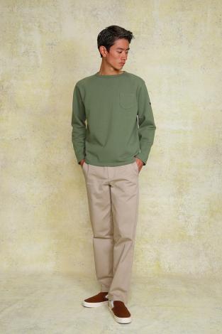 5P COTTON PANTS *ベージュ*