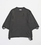 H/S DAMEGE KNIT *ブラック*