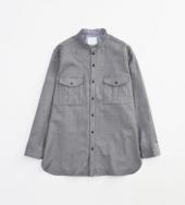 STAND COLLAR CPO SHIRTS *グレー*