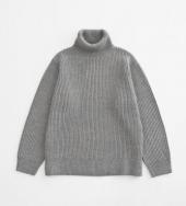 LOW GAUGE TURTLE KNIT *グレー*