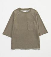 H/S WAFFLE KNIT *オリーブ*