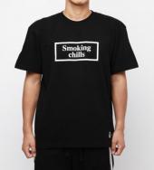”Smoking chills” T-SHIRTS [FRC145] *BK*