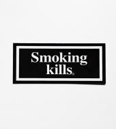 ”Smoking kills” BOX LOGO STICKER[FRA069] *WH*